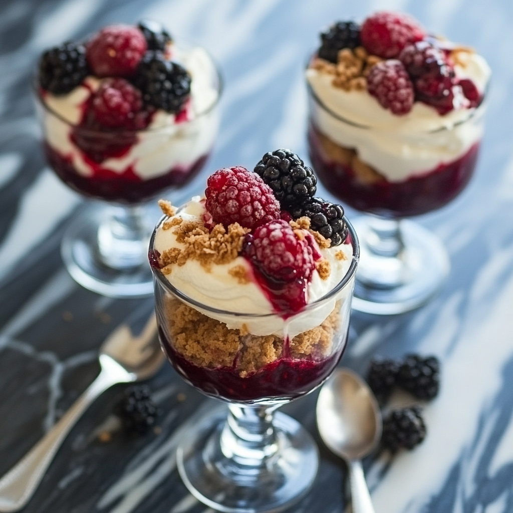 Easy Berry Cheesecake Parfaits