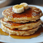 Fluffy Banana Oat Pancakes