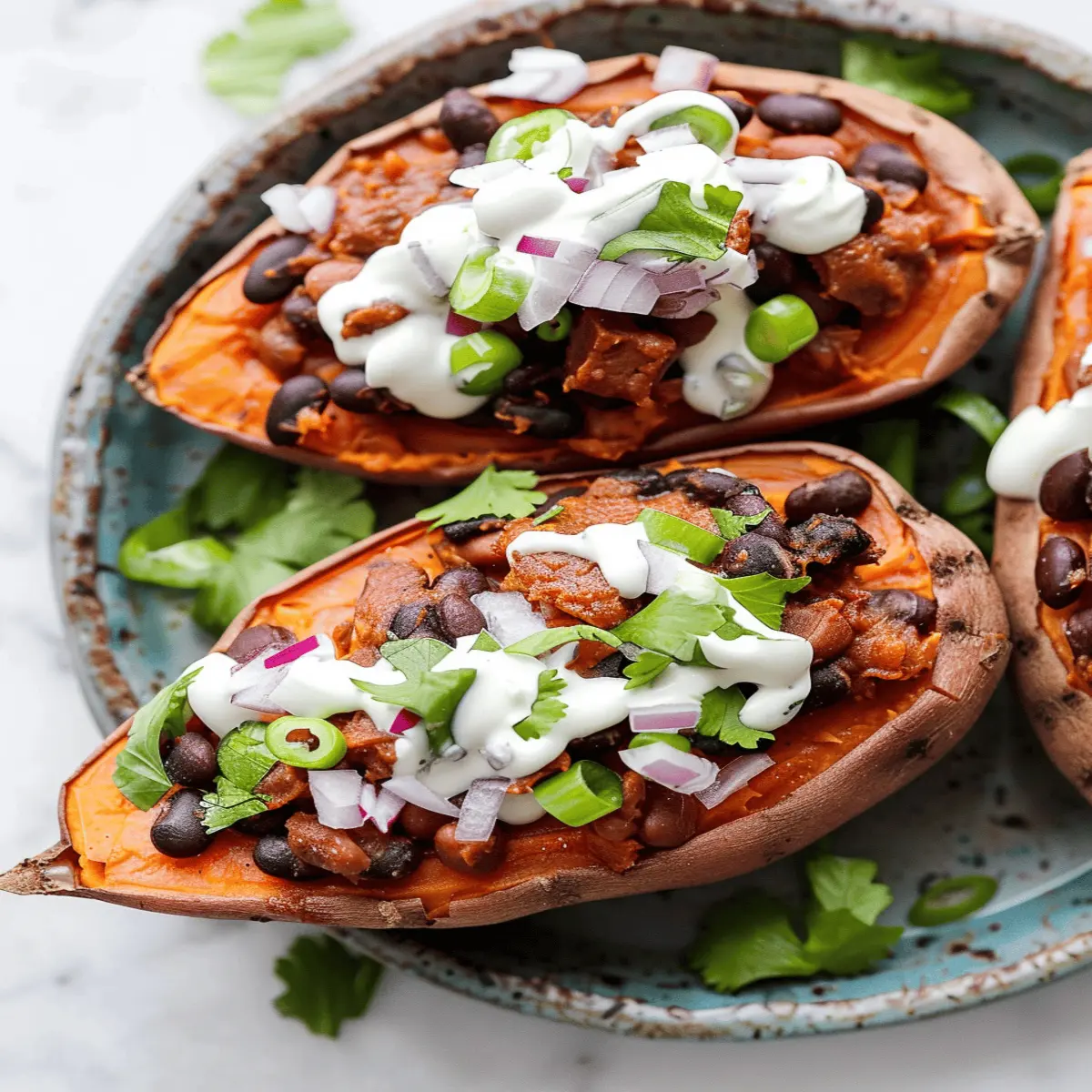 Black Bean Stuffed Sweet Potatoes
