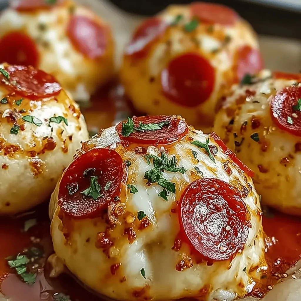 Cheesy Pepperoni Pizza Bombs