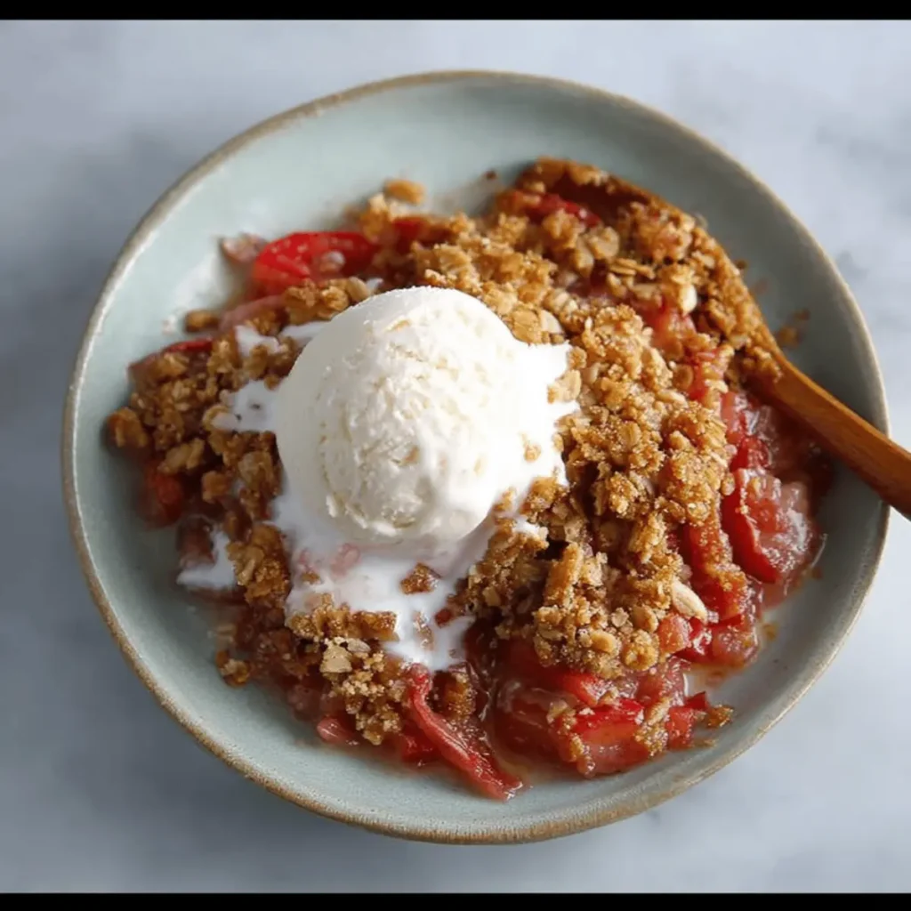 Classic Rhubarb Crisp