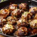 French Onion Meatballs