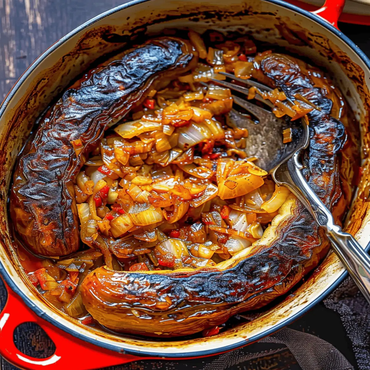 Romanian Slow Roasted Caramelized Cabbage
