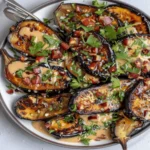 Spicy Miso Tahini Eggplant