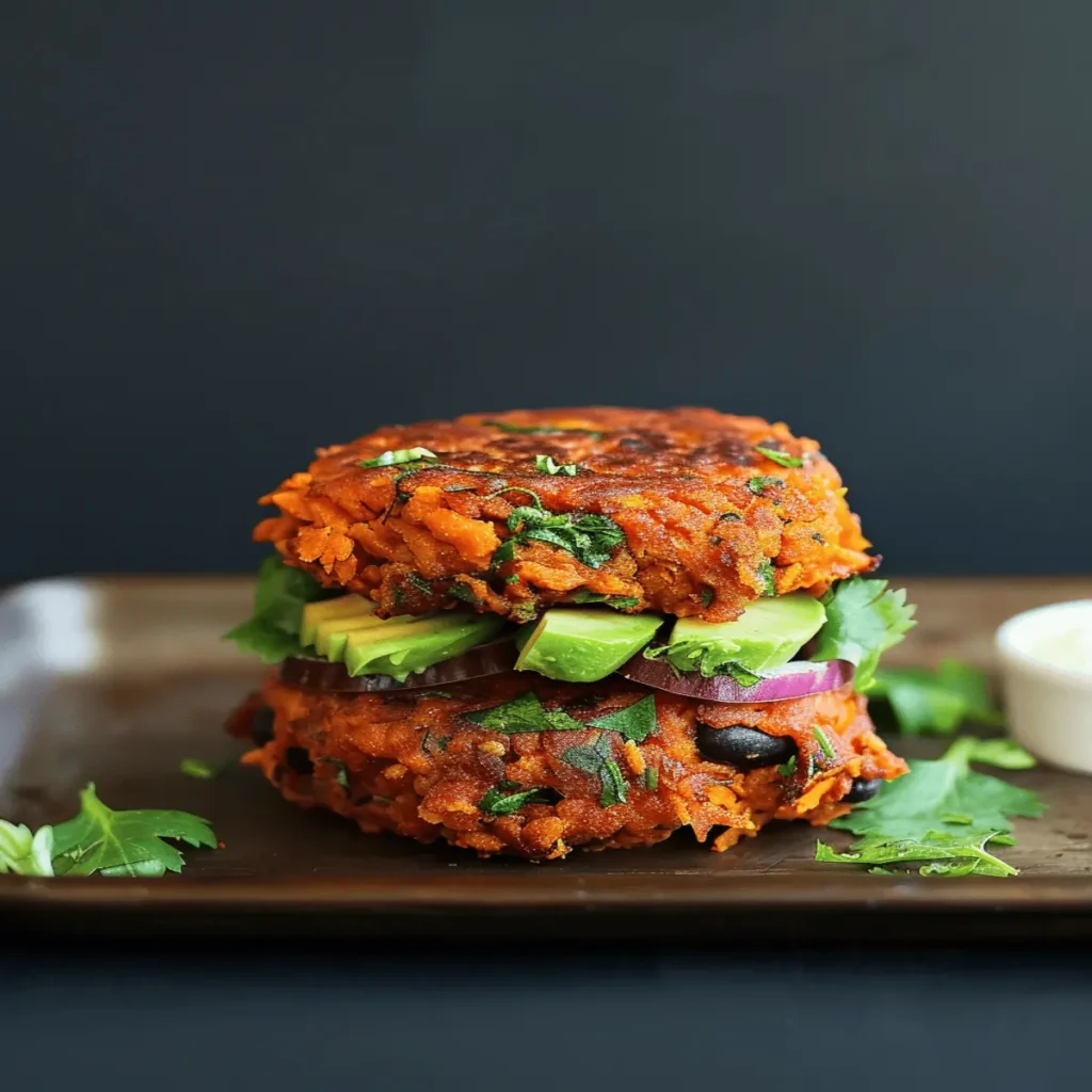 Zesty Sweet Potato and Black Bean Patties