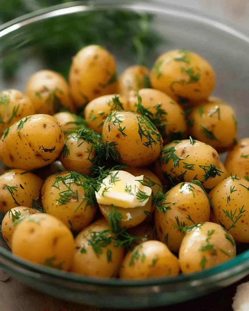 Baby Potatoes with Butter & Herbs