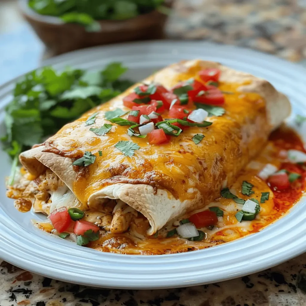 Baked Chicken Chimichangas