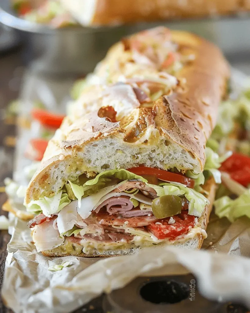 Baked Italian Grinder Sandwich