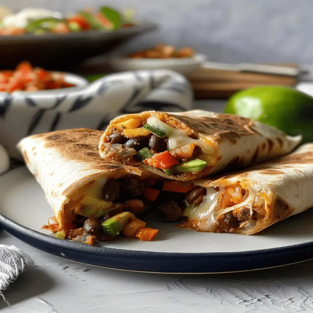 Black Bean and Veggie Burritos