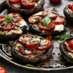 Caprese Stuffed Portobello Mushrooms
