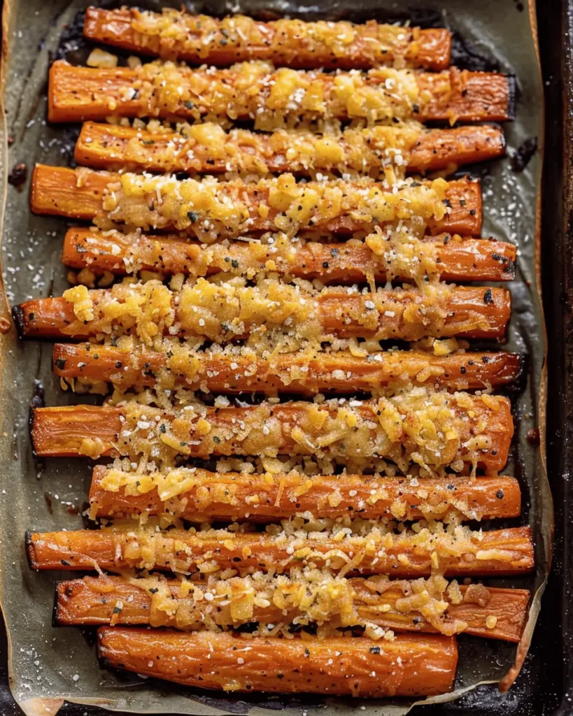 Crispy Parmesan Roasted Carrots