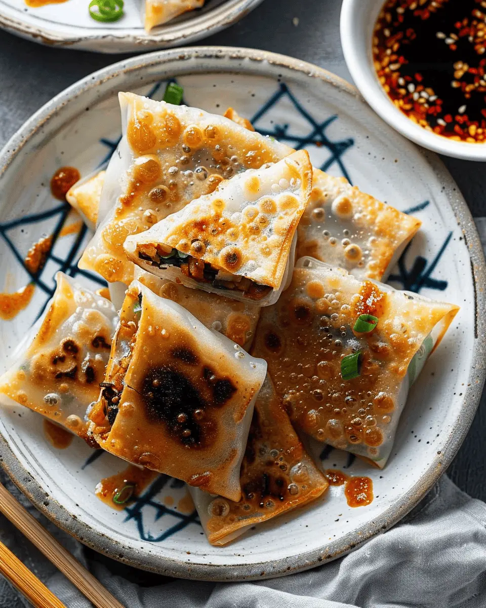 Crispy Rice Paper DumplingsCrispy Rice Paper Dumplings