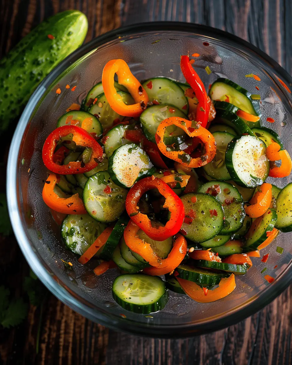 Cucumber and Sweet Pepper Salad