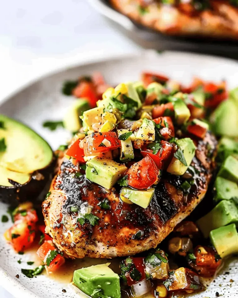 Fiesta Lime Chicken Recipe with Avocado