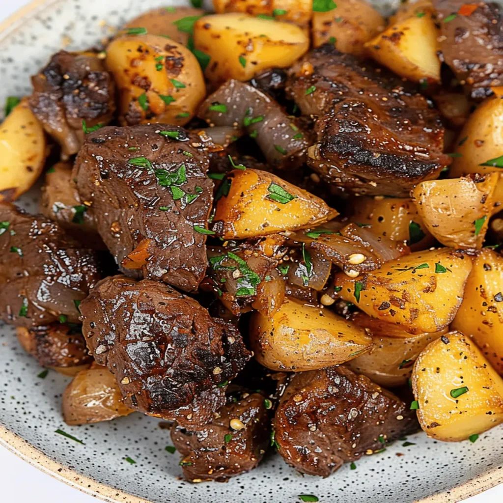 Garlic Butter Steak and Potatoes