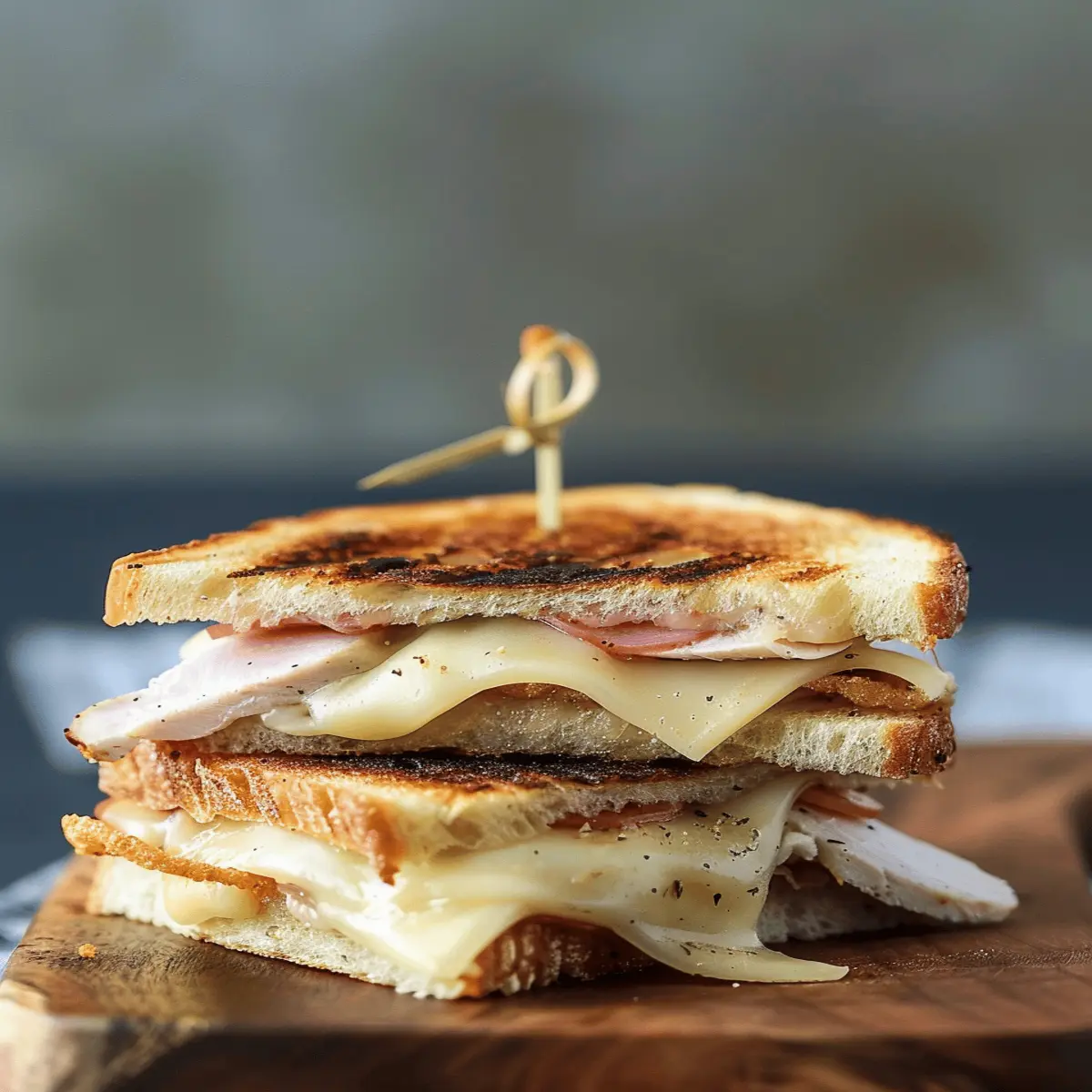 Grilled Chicken Cordon Bleu Sandwich