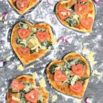 Heart-Shaped Mini Pizzas