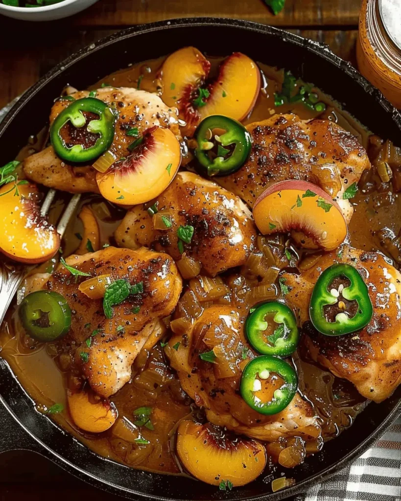 Jalapeno Peach Chicken