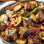 Maple Balsamic Glazed Steak Bites