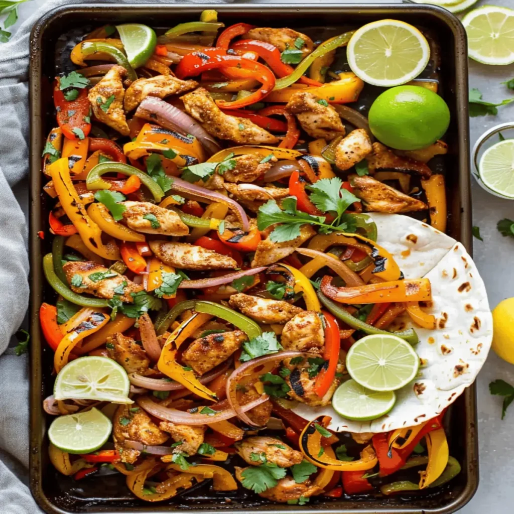Sheet Pan Chicken Fajitas