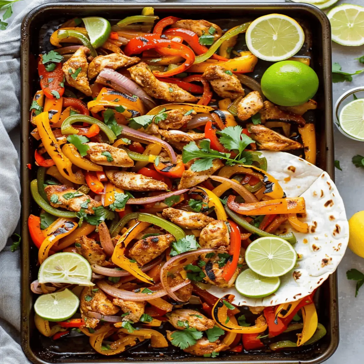 Sheet Pan Chicken Fajitas
