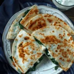Spinach and Feta Quesadillas