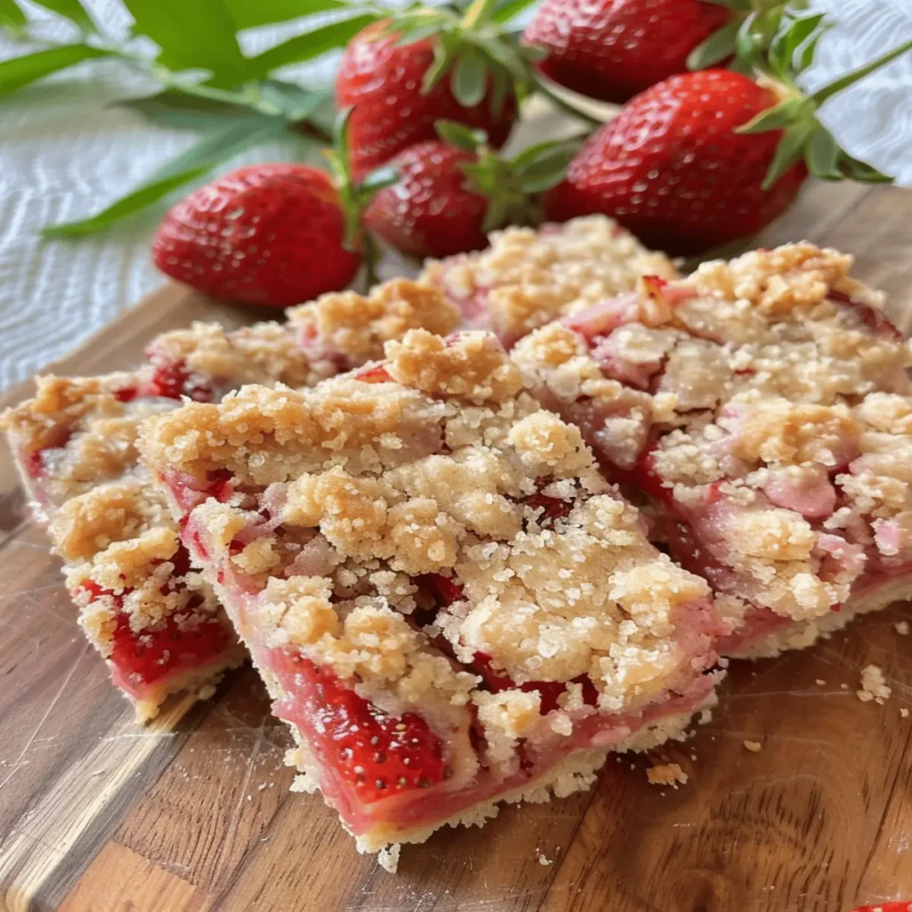 Strawberry Cheesecake Crumb Bars