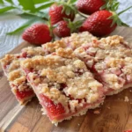 Strawberry Cheesecake Crumb Bars
