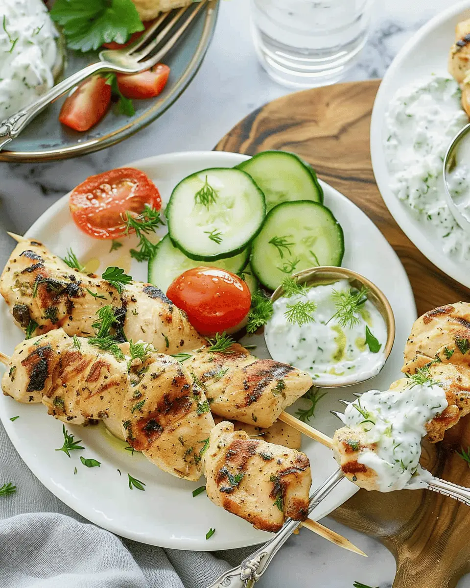 Tender Greek Chicken: Easy Recipe with Creamy Tzatziki Delight
