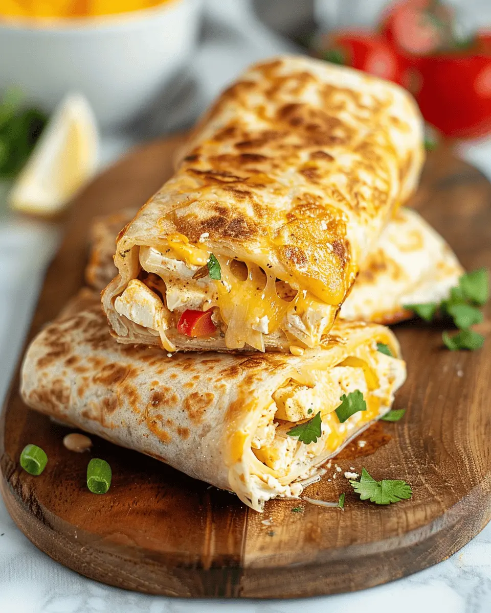 Cheesy Garlic Chicken Wraps: Easy, Delicious Family Dinner Idea