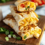 Cheesy Garlic Chicken Wraps