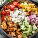 chicken gyro bowls