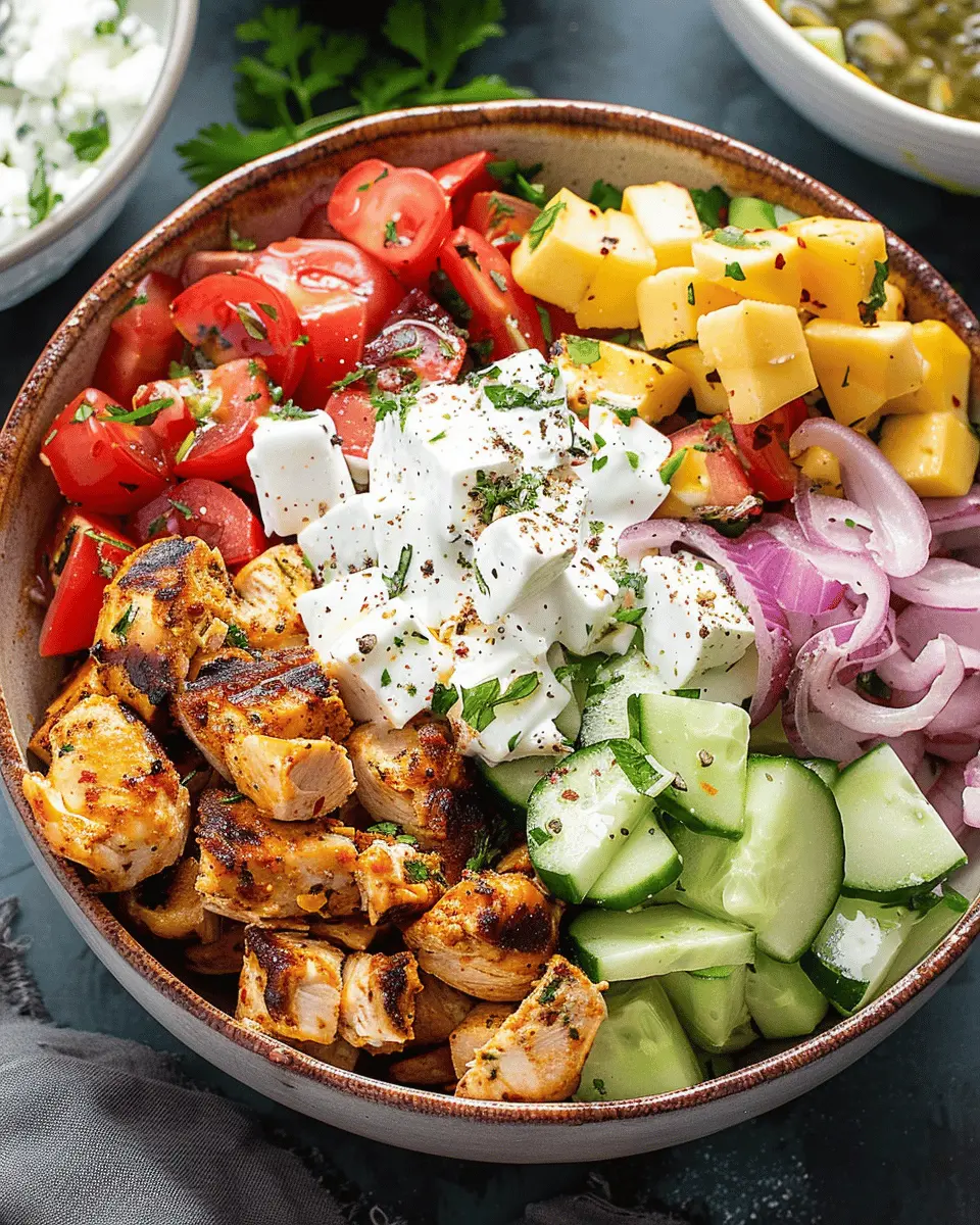 Chicken Gyro Bowls: Easy and Flavorful Homemade Delight