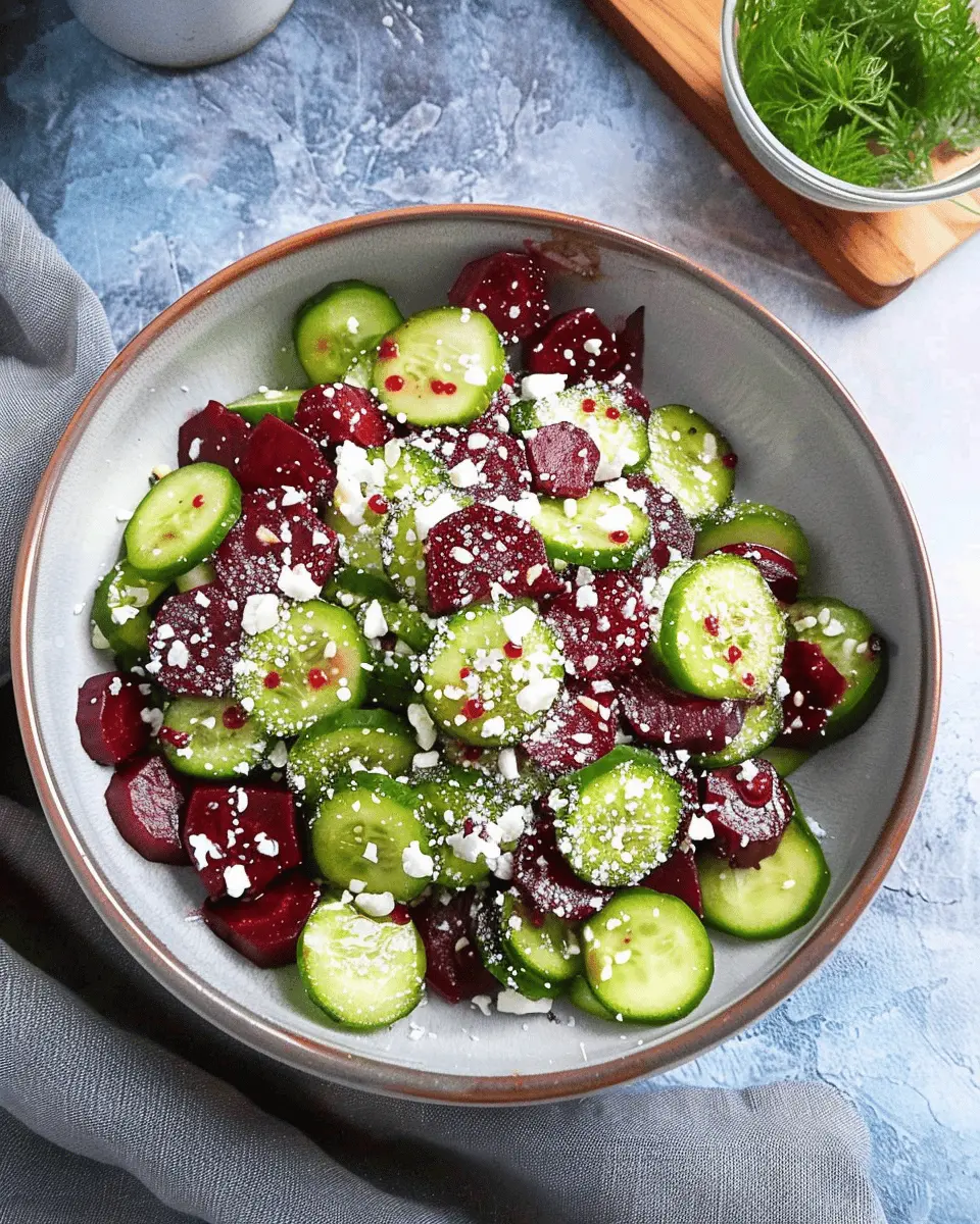 crisp Cucumber and Beetroot Salad