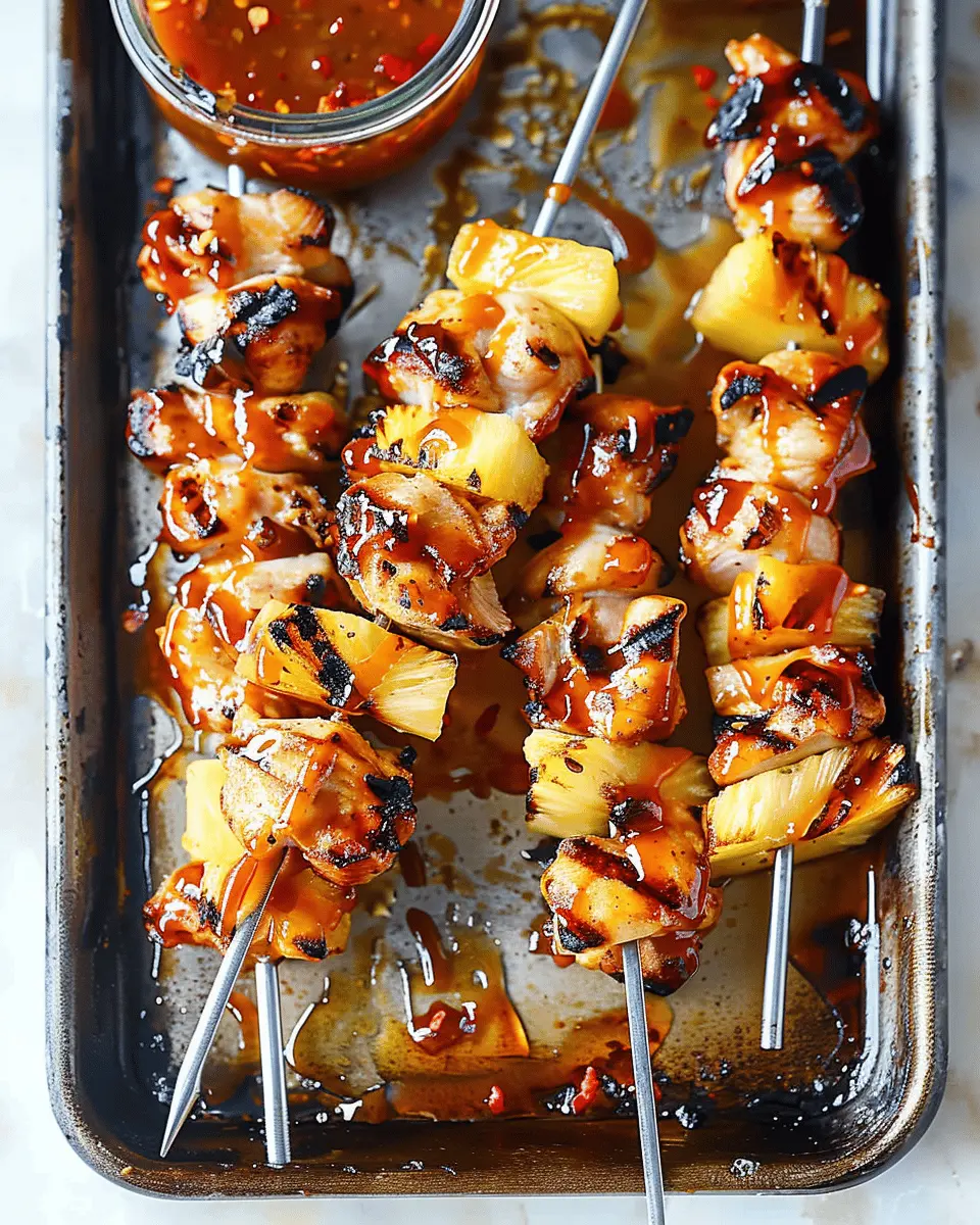BBQ Pineapple Chicken Kabobs: Easy and Juicy Summer Delight