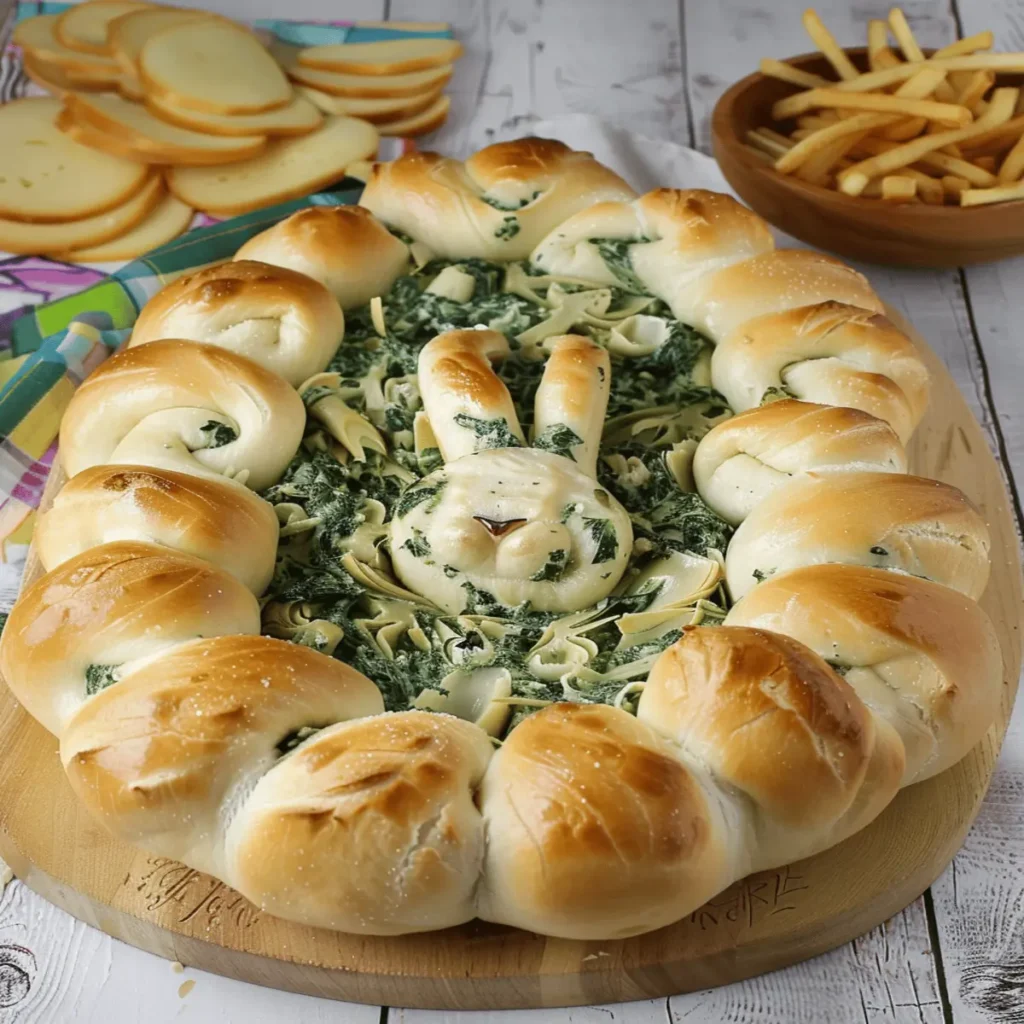 easter bunny spinach artichoke