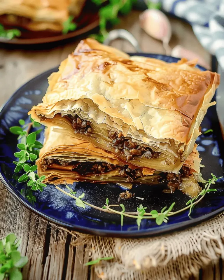 Greek Phyllo Meat Pie Greek Phyllo Meat Pie