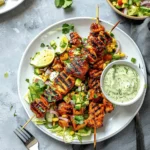 BBQ Chicken Skewer Salad