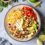 Instant Pot Weeknight Chicken and Rice Burrito Bowls