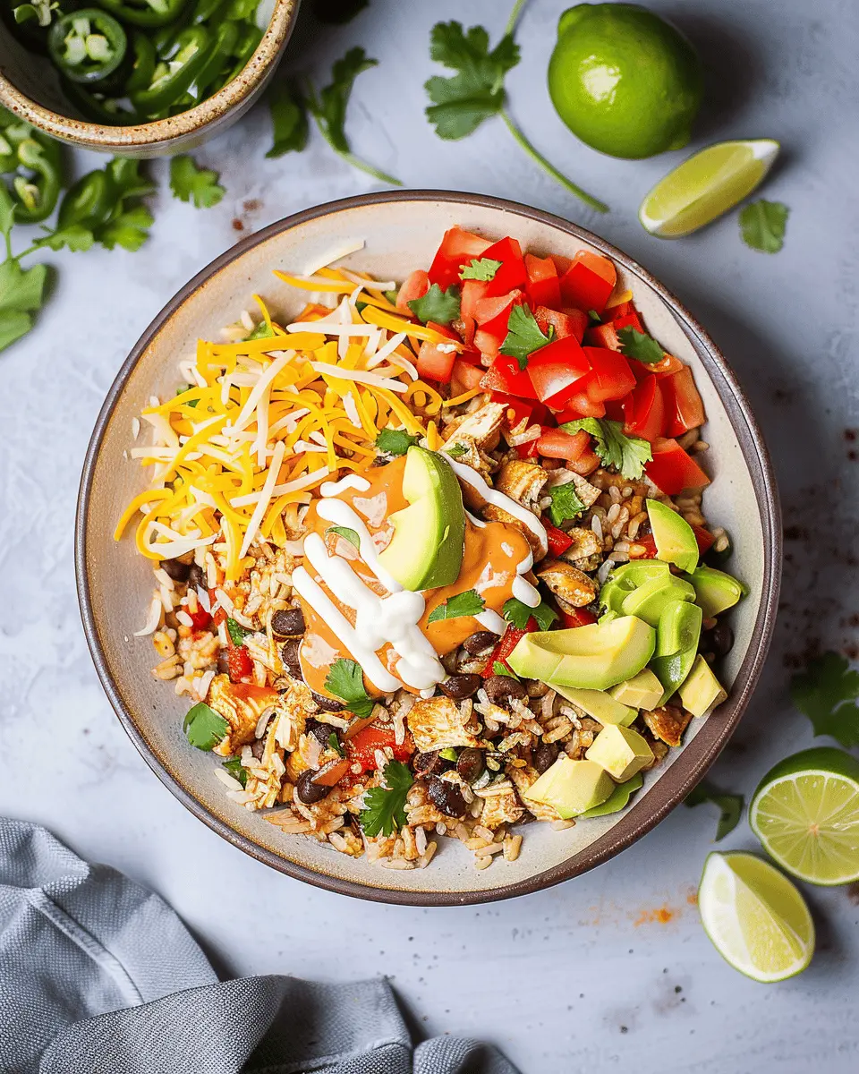 Instant Pot Weeknight Chicken and Rice Burrito Bowls Made Easy