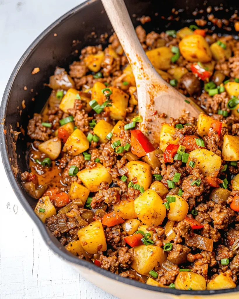 ground beef and potatoes