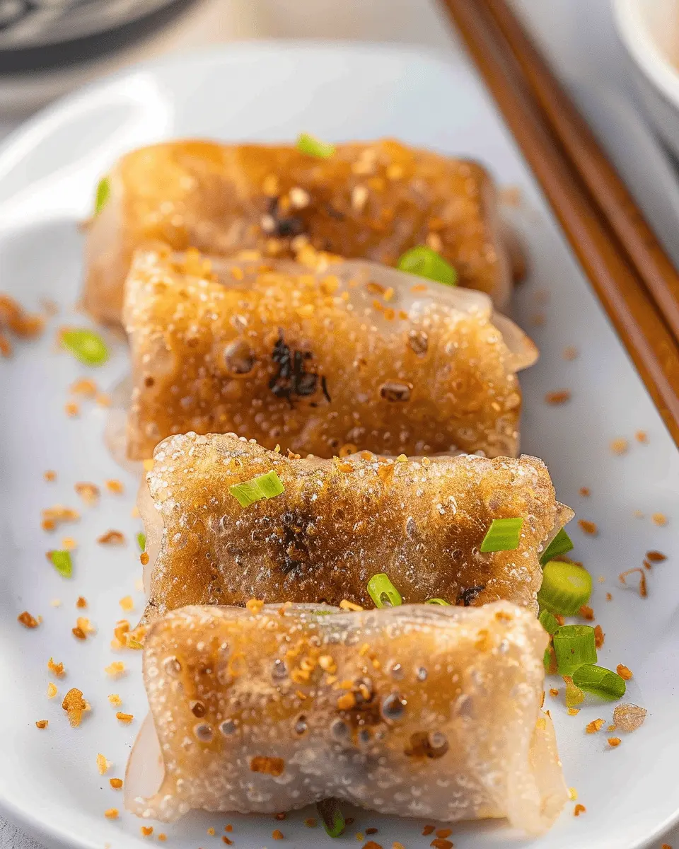 Crispy Rice Paper Dumplings: Easy Turkey Bacon and Chicken Ham Delight