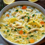 Lemon Ginger Turmeric Chicken and Rice Soup