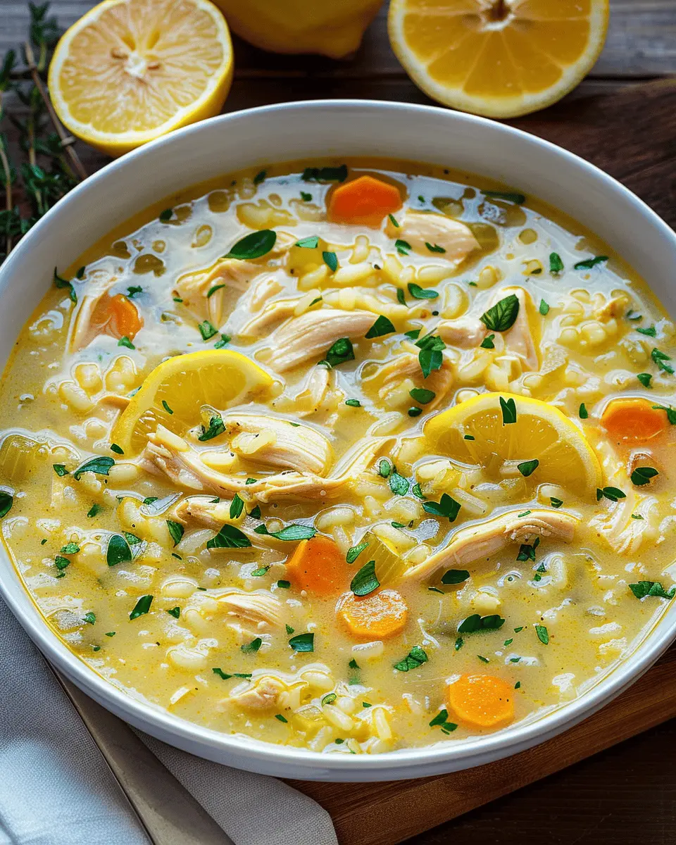 Lemon Ginger Turmeric Chicken and Rice Soup: A Cozy Delight