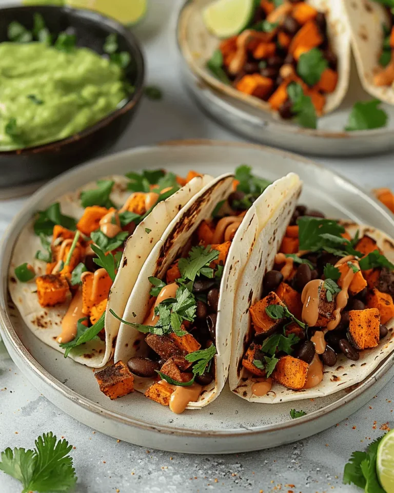 Sweet Potato and Black Bean Tacos