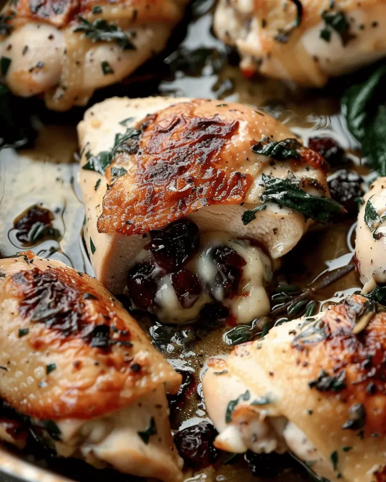 impressive Cranberry Brie Stuffed Chicken