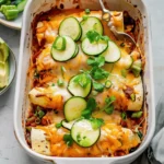 Cheesy Baked Zucchini Enchiladas