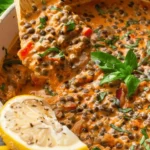 Rich Mediterranean Creamy Lentils