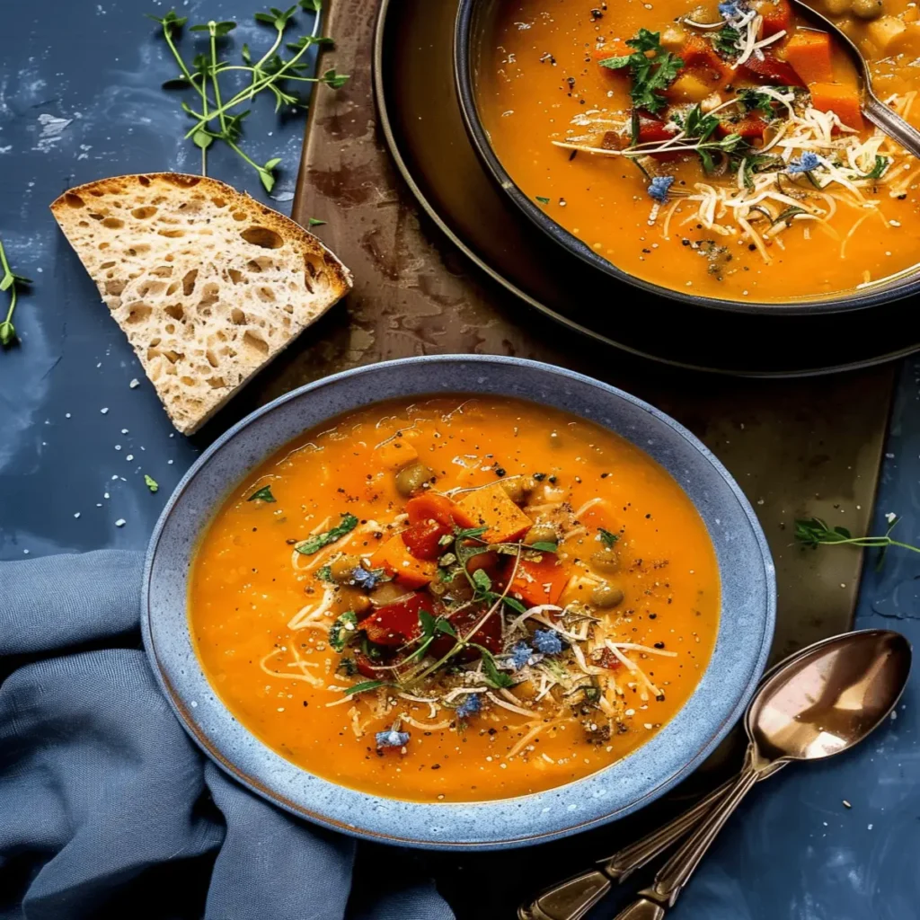roasted veggie soup