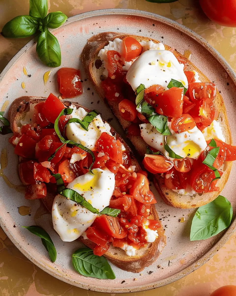 Burrata Bruschetta: Easy Delight for Homemade Food Lovers